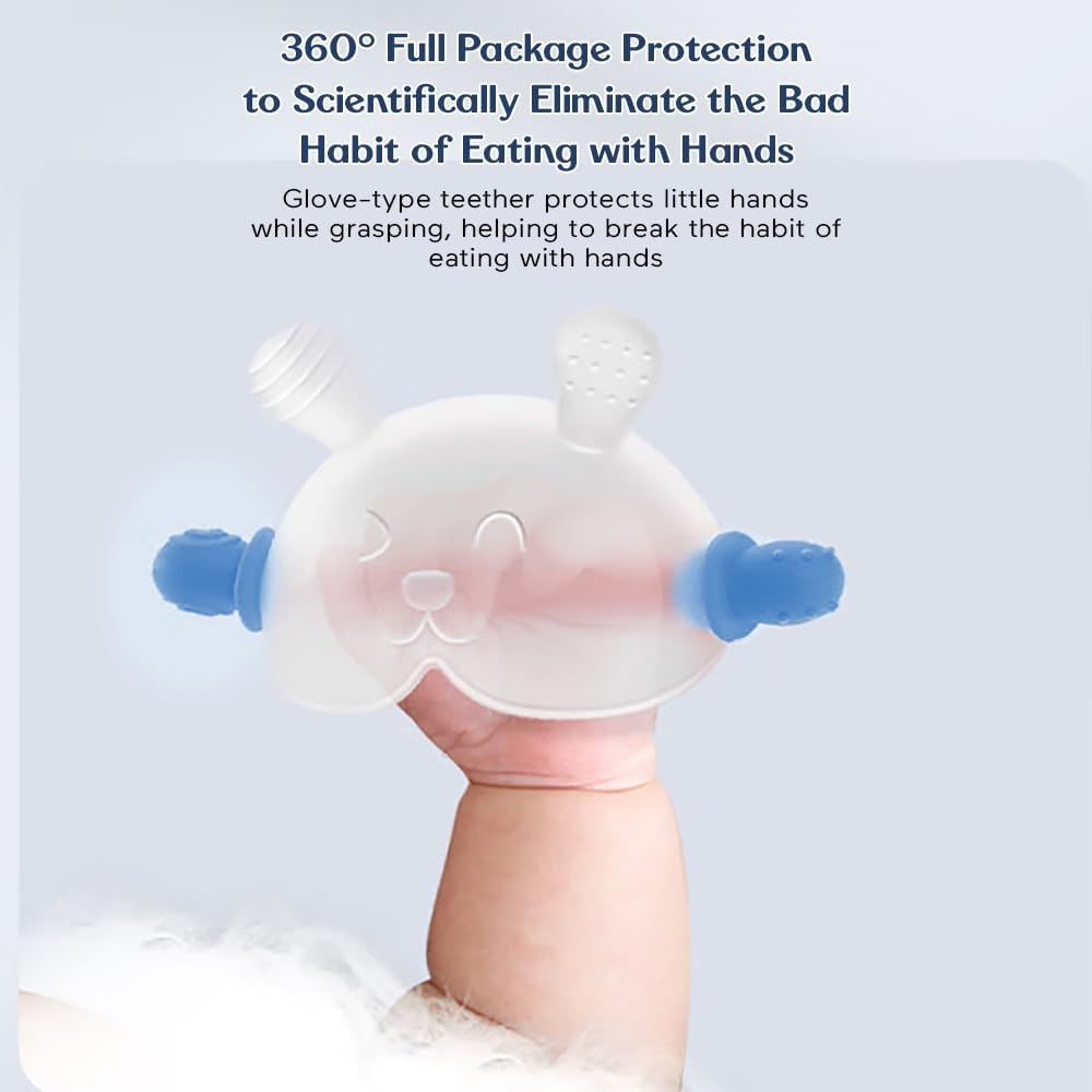 BPA-Free Silicone Baby Teether – Easy-Grip Rabbit Design