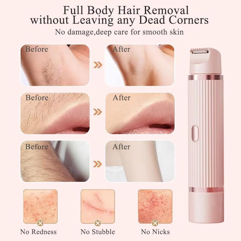 Portable Dual-Head Electric Shaver – Gradient Women’s Razor with ABS Body & Stainless Steel Blades