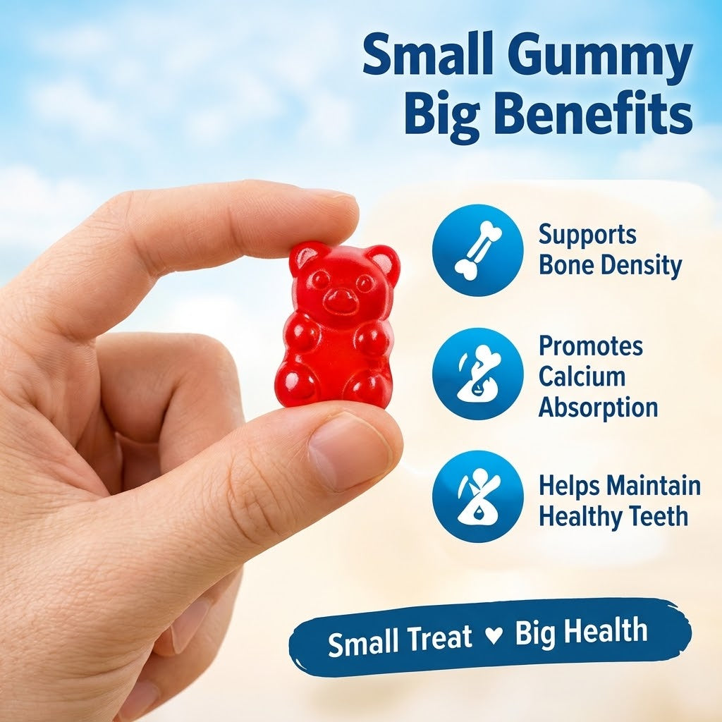 Sugar-Free Calcium & Vitamin D3 Gummies – Bone Health Support