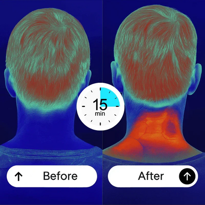 Wireless Neck Massager with Heat, Electric Pulse & 4 Modes