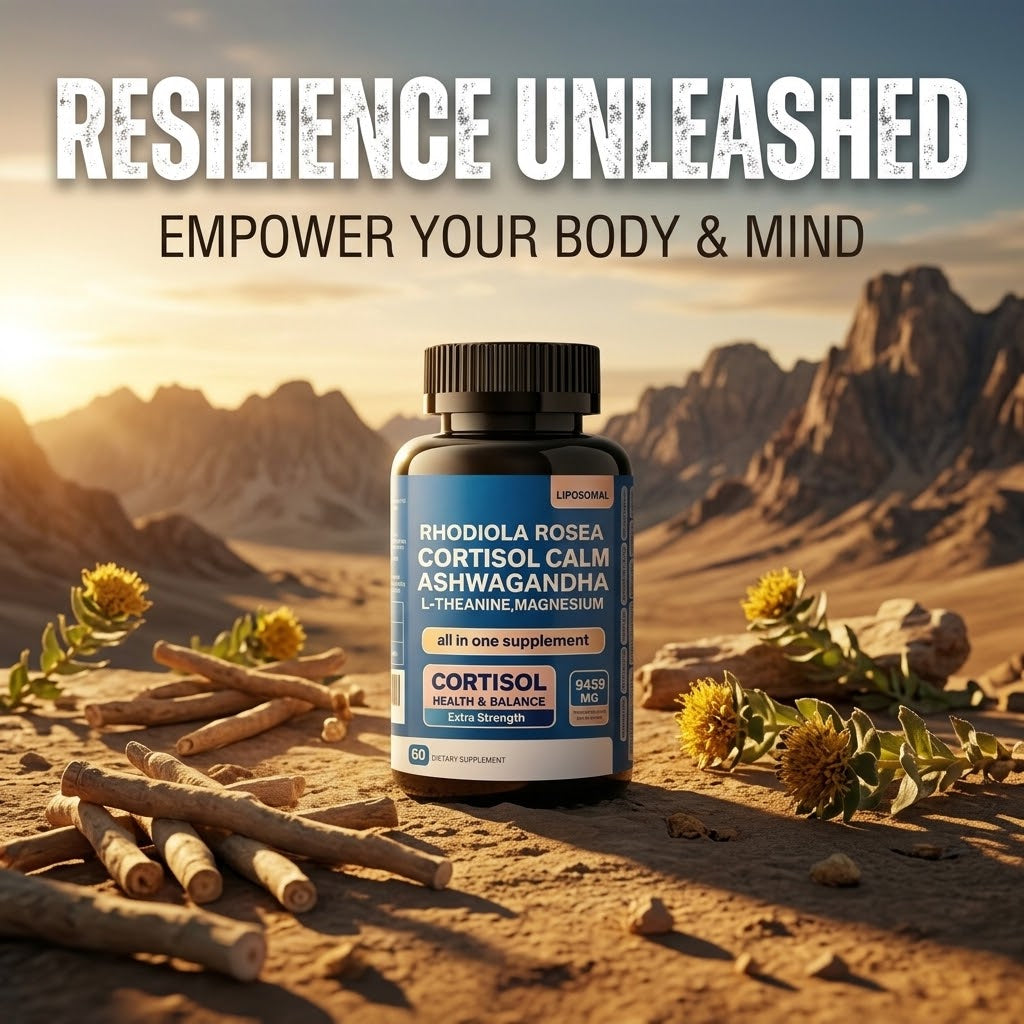Calm Magnesium Capsules – Ashwagandha & L-Theanine for Relaxation & Sleep Support