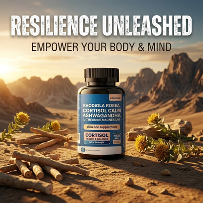 Calm Magnesium Capsules – Ashwagandha & L-Theanine for Relaxation & Sleep Support
