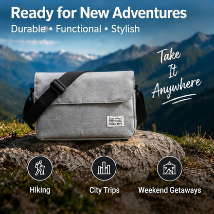 Nylon Crossbody Bag Lightweight Large-Capacity Travel Messenger Bag