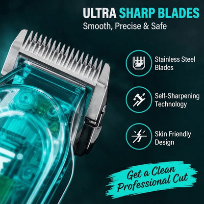 VGR V-660 Professional Hair Clipper Rechargeable Trimmer for Men