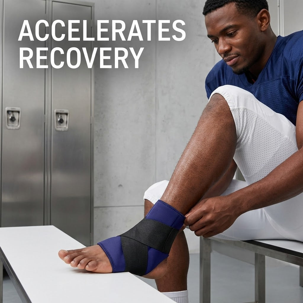 Hot & Cold Ankle Gel Pad – Reusable Compression Wrap