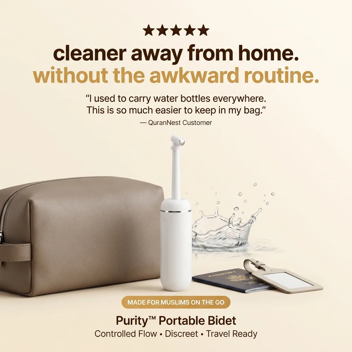 Portable Peri Bottle – Large-Capacity Waterproof Travel Bidet