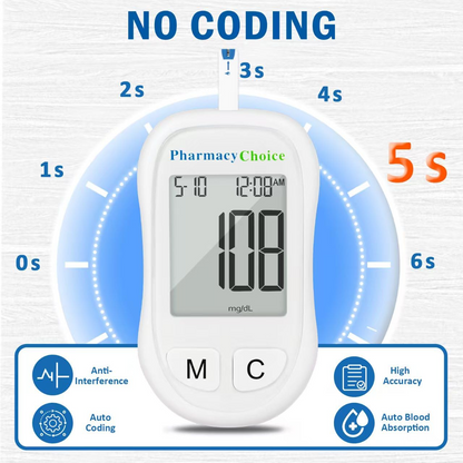 Smart Glucose Monitoring Device – Bluetooth-Enabled Health Tracking System