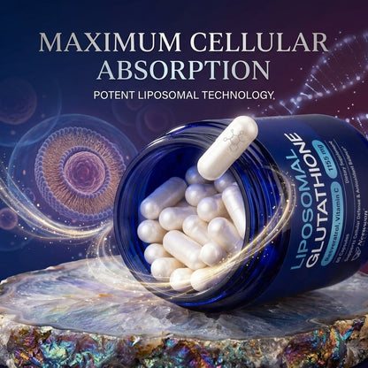 Liposomal Glutathione & Resveratrol – Antioxidant Formula with Vitamin C, Selenium & B2