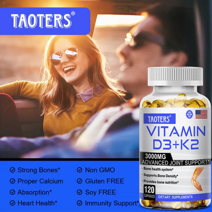 Vitamin D3 + K2 Softgels – Bone & Joint Wellness Support