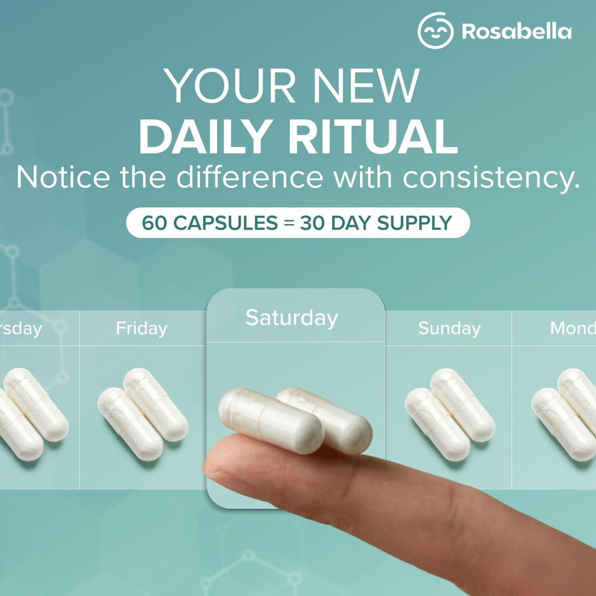 Rosabella Liposomal Glutathione 500mg – Antioxidant & Cellular Wellness Support Capsules