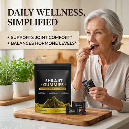 Gold Shilajit Gummies – Fulvic Acid & Mineral Wellness Supplement