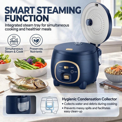1.8L Mini Rice Cooker – 300W Non-Stick Electric Cooker