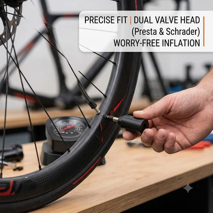 Portable Mini Compact Foot-Activated Air Pump for Bicycles, Balls