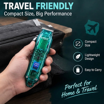 VGR V-660 Professional Hair Clipper Rechargeable Trimmer for Men