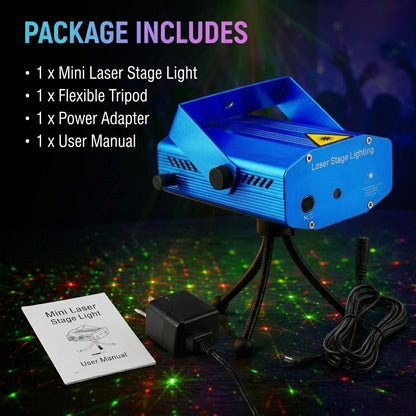 Mini Laser Stage Light Projector – Party & Home DJ Lighting