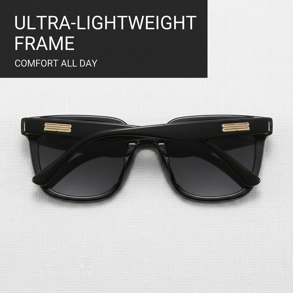 Luxury Large Square Sunglasses – Simple Designer-Style Fashion Shades