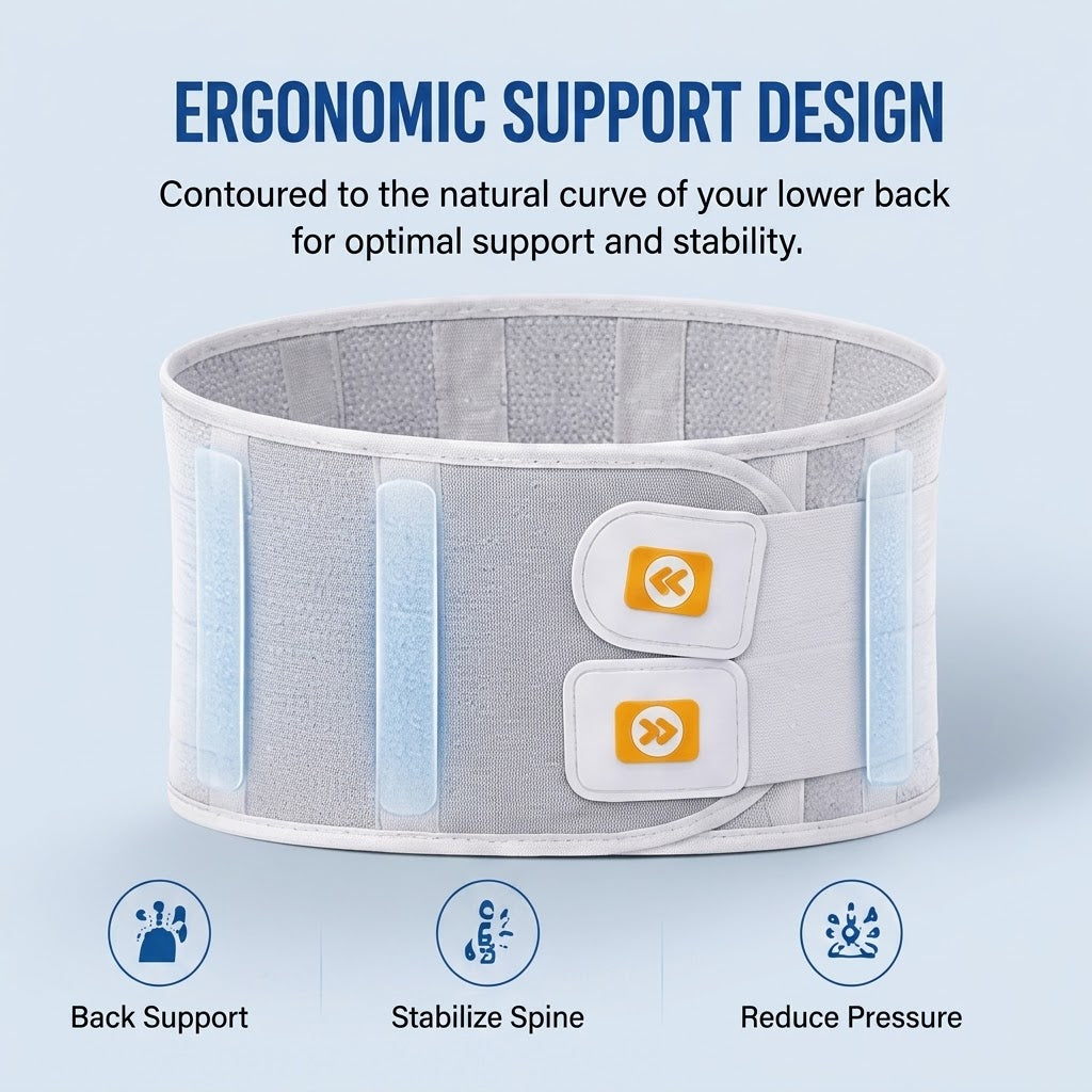 Lumbar Support Belt Adjustable Back Support for Everyday Comfort