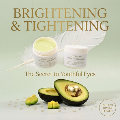 Vegan Avocado Eye Cream – Moisturizing &Brightening Eye Care for Fine Lines and Firm Skin