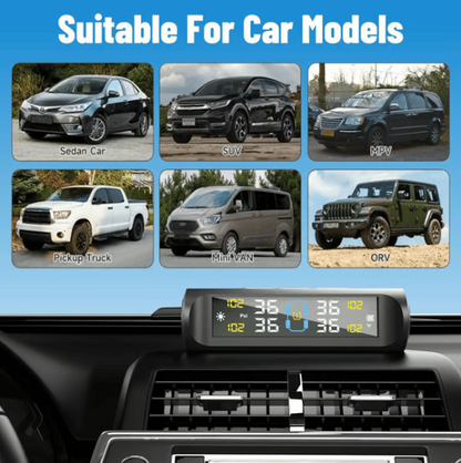 Solar-Powered Tire Pressure Monitoring System – Wireless Car TPMS