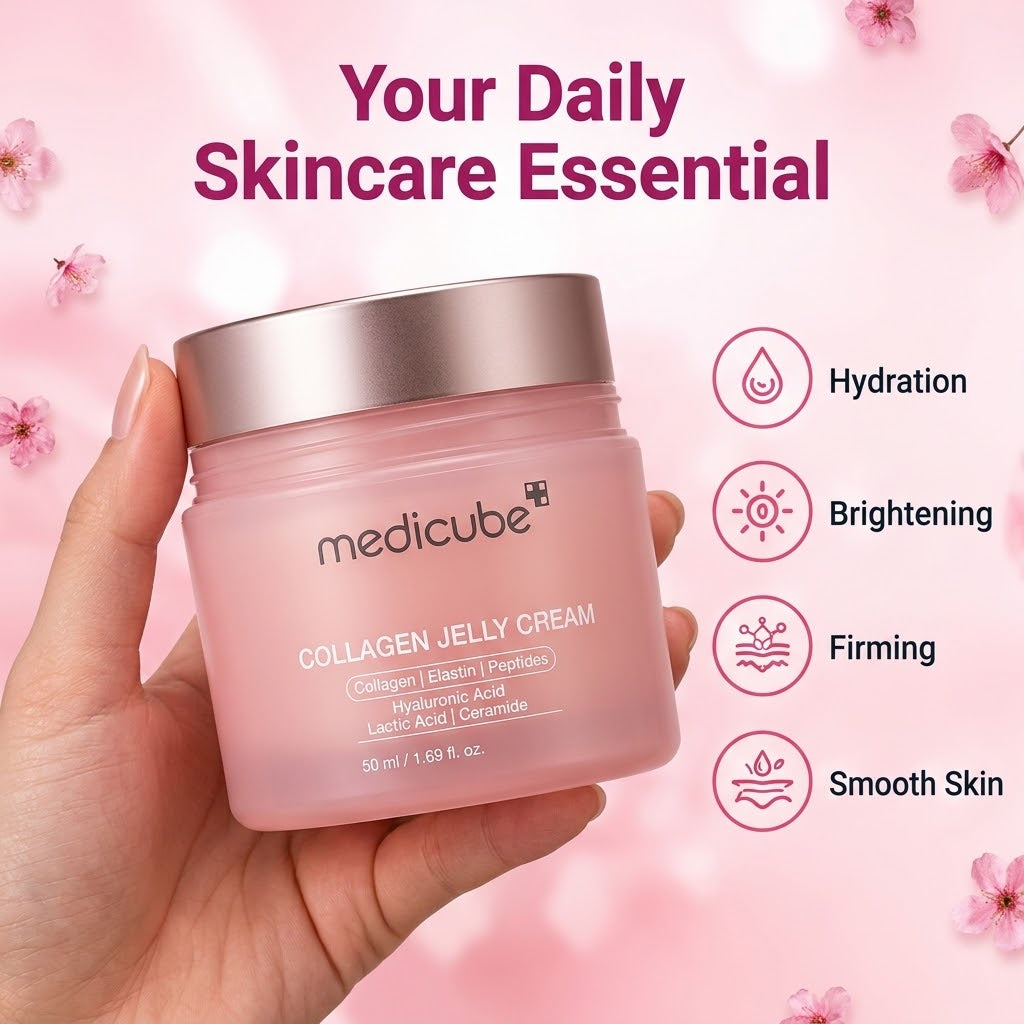 Hyaluronic Acid & Niacinamide Jelly Cream – Daily Face Moisturizer