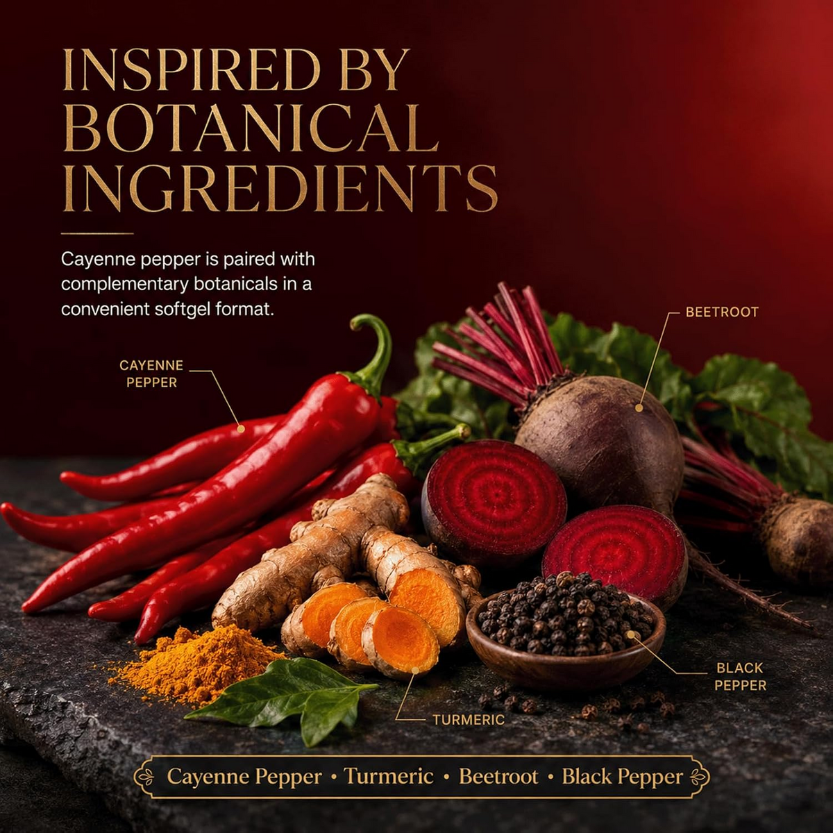 Pepper Softgels – 12-in-1 Formula with Vitamins D3, K2 & E, Hawthorn, Beetroot & Turmeric
