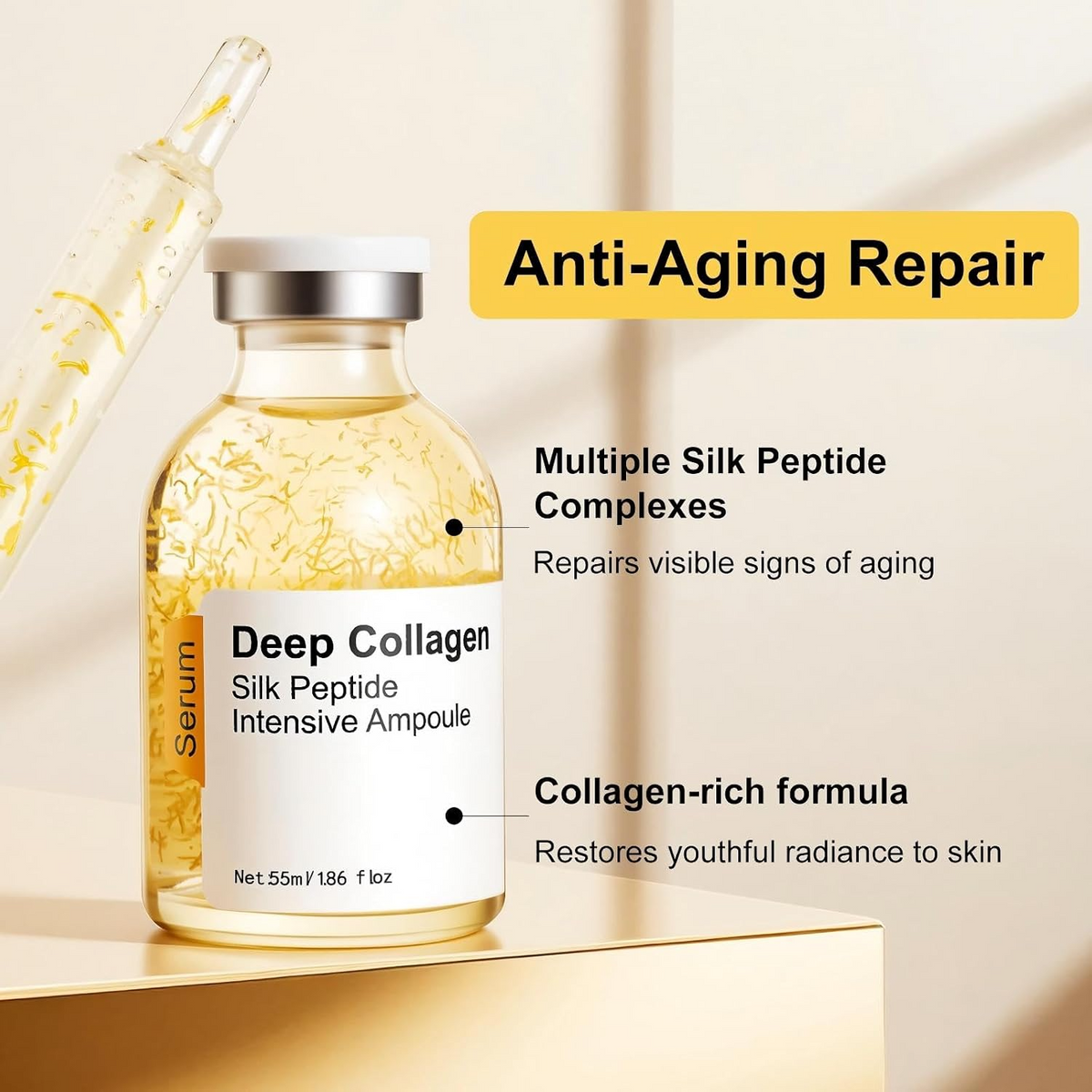 Collagen Silk Peptide EGF Ampoule – Hydrating Face Serum