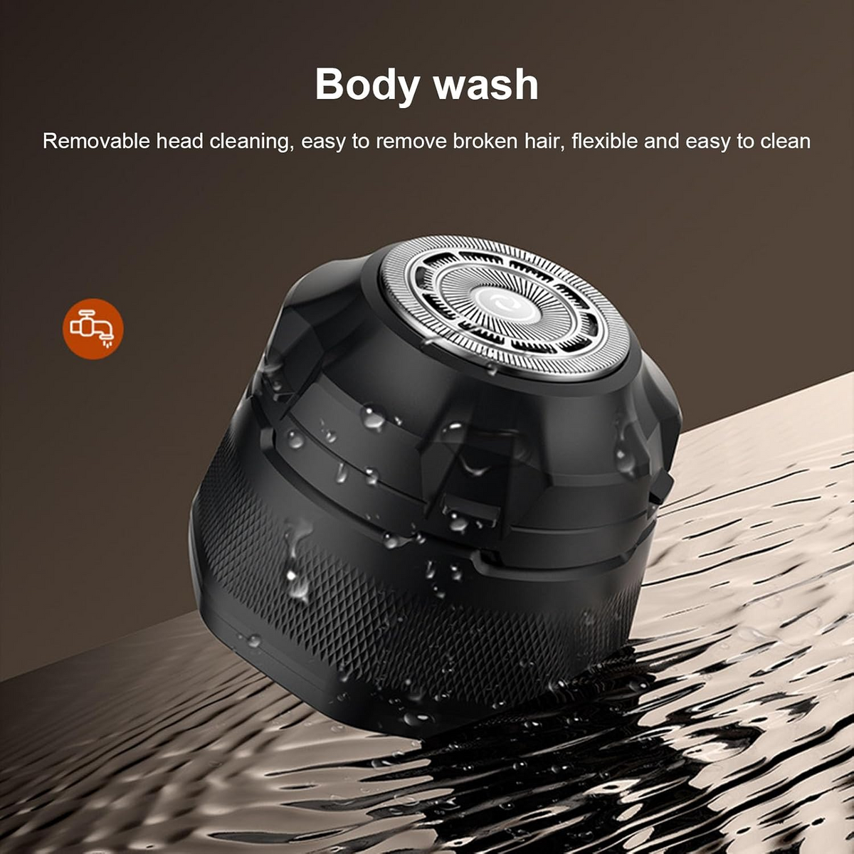 Men’s Titanium Alloy Blade Grooming Trimmer – Rechargeable All-in-One Beard & Hair Shaver