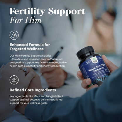 Men’s Fertility Support Supplement with Maca Root, CoQ10 & D-Aspartic Acid