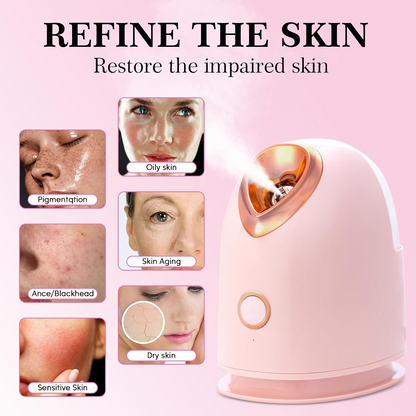 Nano Ionic Facial Steamer – Warm Mist Pore-Care Face Steamer