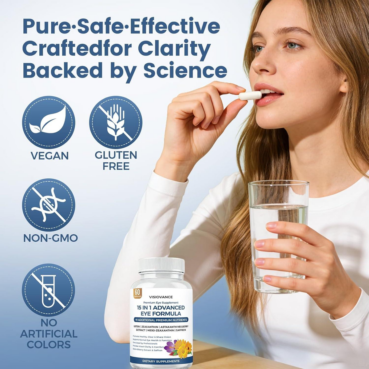 15-in-1 Advanced Eye Health Supplement Capsules