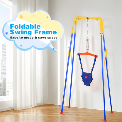 Portable Baby Jumper Soothing Toy – Adjustable Height Infant Activity & Play Center