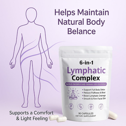 Lymphatic Support Capsules – Burdock, Dandelion, Cleavers & Rutin