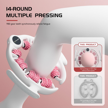 360° Multifunction Leg Shaping Roller – Ring-Shaped Muscle Massage & Relaxation Device