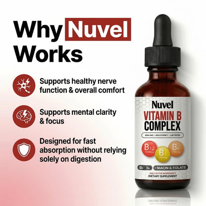 Vitamin B Complex Liquid Drops – B12, Folate & Daily Energy Support