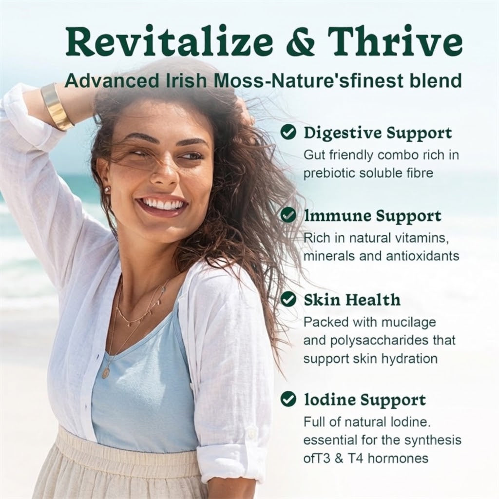 Sea Moss Glow Gummies – Seaweed, Black Seed Oil & Ashwagandha