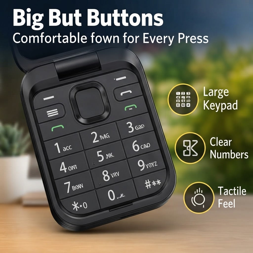 Senior Mobile Phone – Dual SIM Large Screen & Loud Sound