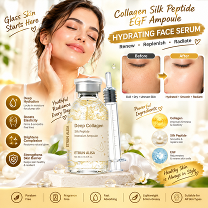Collagen Silk Peptide EGF Ampoule – Hydrating Face Serum