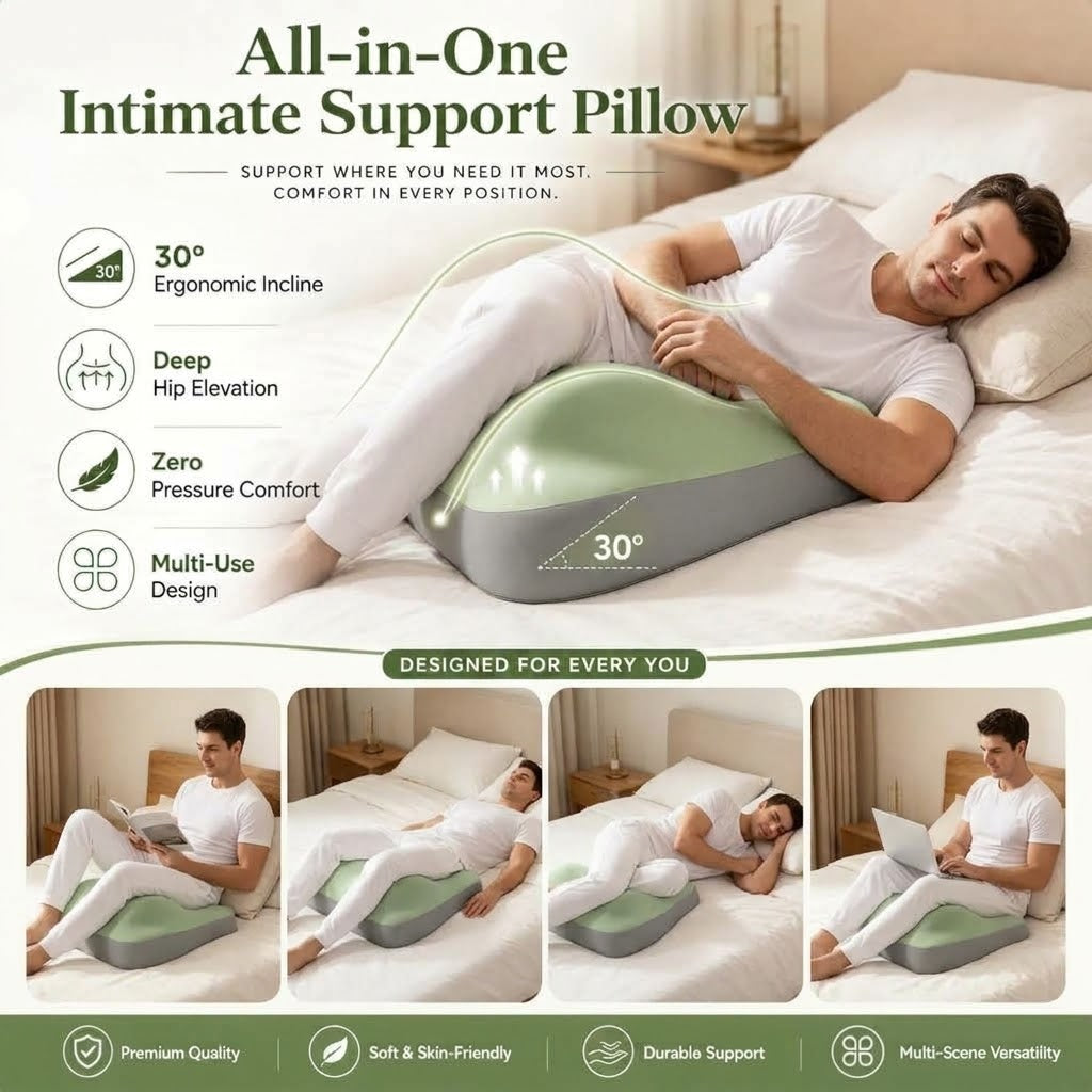 Multi-Functional Bedhead Pillow – Prone Sleeping, Hip Elevation & Semi-Reclining Backrest