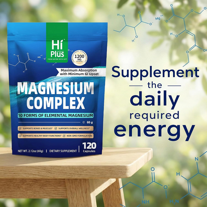 Magnesium Complex 8-in-1 – 1000mg High-Potency Magnesium Capsules, 90 Count