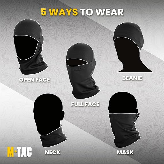 Cycling Balaclava Face Mask – Breathable Polyester Full Face Cover