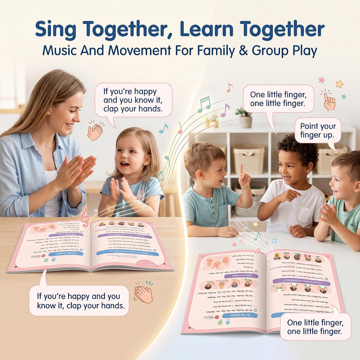 Interactive Reading Sound Book for Kids – Rechargeable Learning Toy