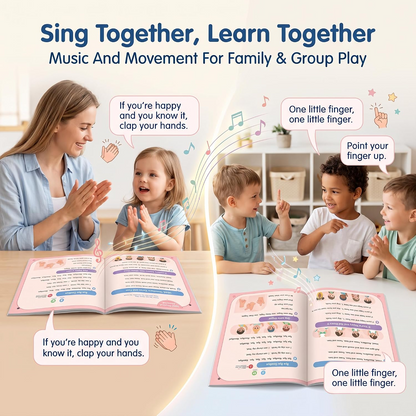 Interactive Reading Sound Book for Kids – Rechargeable Learning Toy