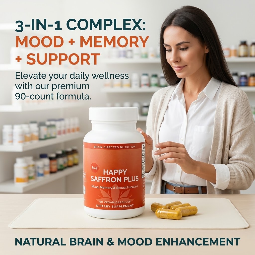 Saffron Extract Capsules – Mood & Memory Support Supplement