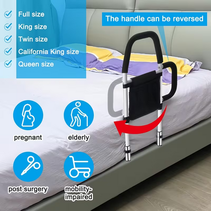 Bedside Guardrail – Adjustable Bed Safety Rail with Secure Support