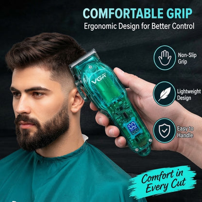 VGR V-660 Professional Hair Clipper Rechargeable Trimmer for Men