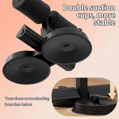 Foldable Sit-Up Assist Device – Double Suction Cup Home Fitness Equipment