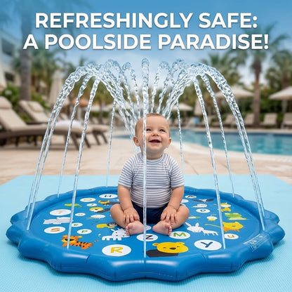 Toddler Splash Pad Sprinkler – Outdoor Water Play Mat for Babies and Kids