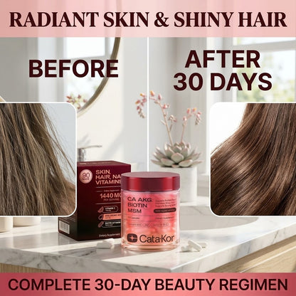Hair, Skin & Nails Vitamins for Women – Biotin, Collagen, Hyaluronic Acid & Vitamins D3, K2 & C
