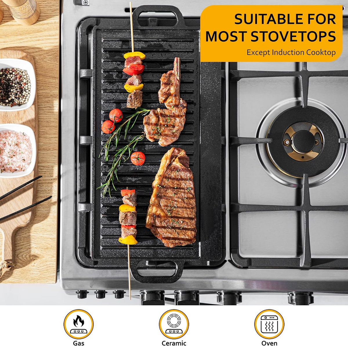 Cast Iron Campfire Griddle – Heavy-Duty Outdoor Cooking Plate