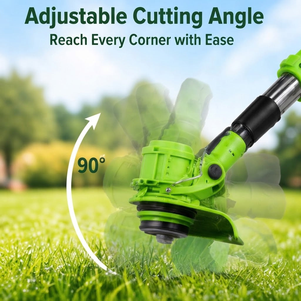 21V Cordless Lawn Mower – Portable Lithium Battery Garden Trimmer